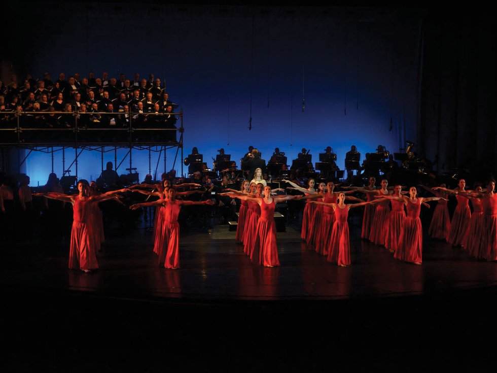 GW company at EJ Thomas Hall in Carmina Burana with Akron Symphony 2016, Choreo - David Shimotakahara - Photo Dale Dong.jpg